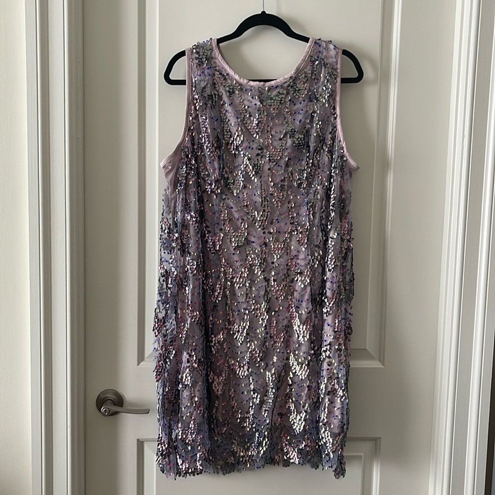 Torrid Purple Sequin Sparkle Dress